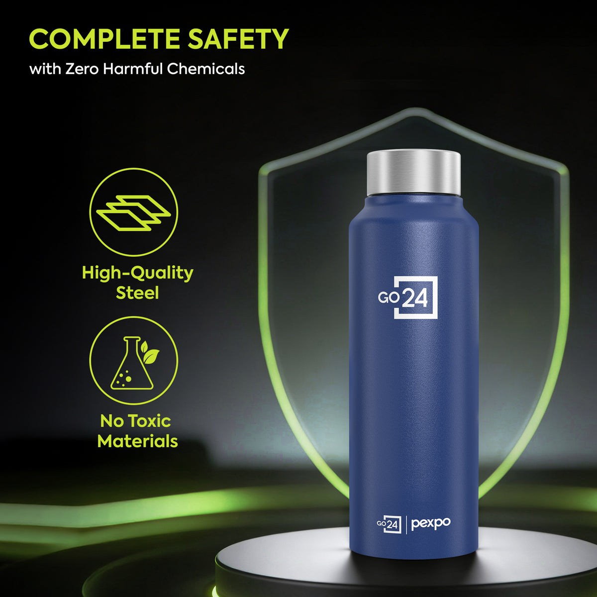 Chromo Steel Water Bottle